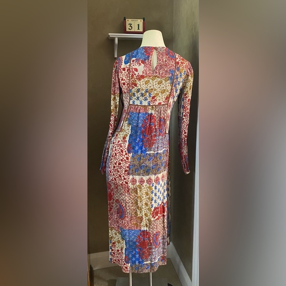 ZARA Trafaluc collection Floral Cottage Core Boho Prairie Midi Dress - Picture 12 of 14